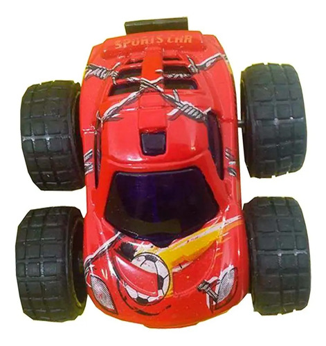 Carro De Impulso Color Rojo Blanco Azul 6x6 - Image 2