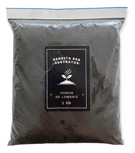 Humus De Lombriz Solido Bendita Sea 1kg Cultivo