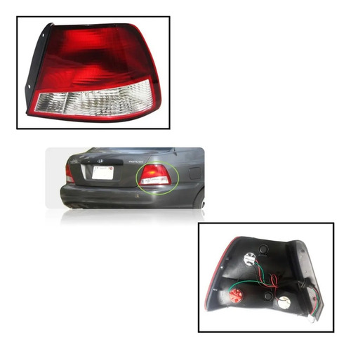 Stop Derecho Accent 00/02 Con Conectores - Image 3