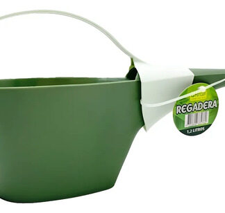 Regadera Plástica 1.2 Litros Riego Jardín Cultivo Plantas Verde