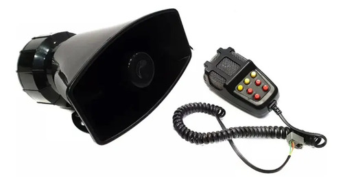 Pito Carro Perifoneo 7 Sonidos (megáfono, Policía, Ambula..)