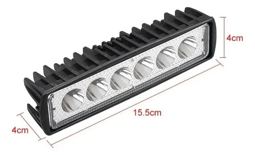 1 Exploradora Led Lineal 6leds 3000lm Transparente - Image 3