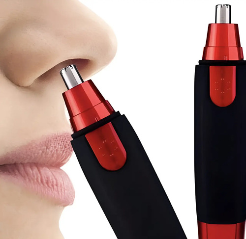 Depilador Recortador De Vello Nasal Orejas Rojo 5v