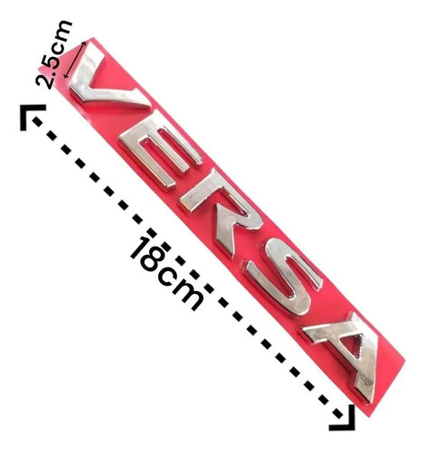 Emblema Tapa Baul Versa Plateado Plateado - Image 2