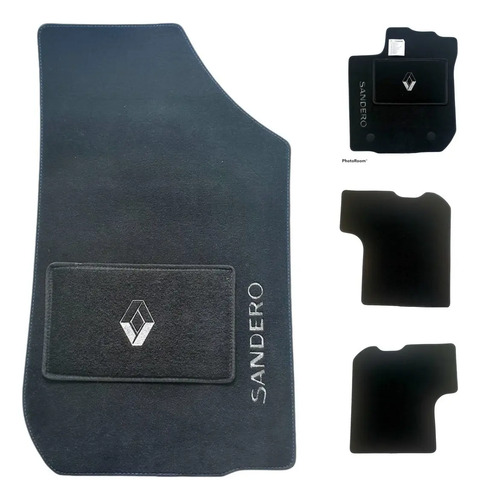 Tapetes Renault Sandero Todos Juego X4 Genuinos Negro - Image 3