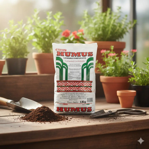 Humus De Lombriz Organico Cultivo Sustrato Fertilizante 1kg - Image 2