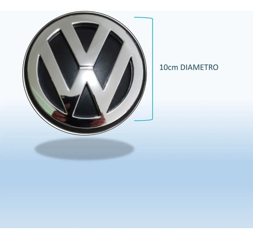 Emblema Cromado Tapa Baul Fox 2006 A 2014 Plateado Plateado - Image 2