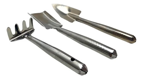 Juego De Herramientas Para Jardín Kit X3 Acero Inoxidable