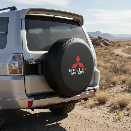 Forro Funda Cubre Rueda De Repuesto Carros Mitsubishi - Image 2