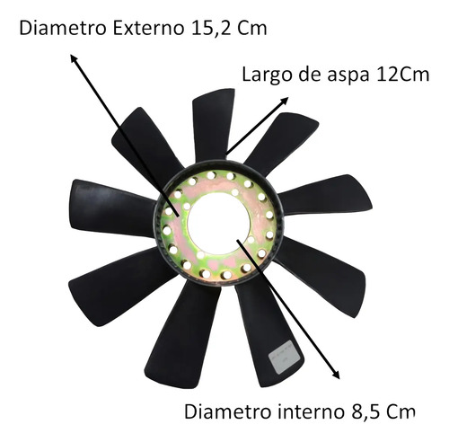 Aspa Motoventilador Nissan Mt3000 Cabstar