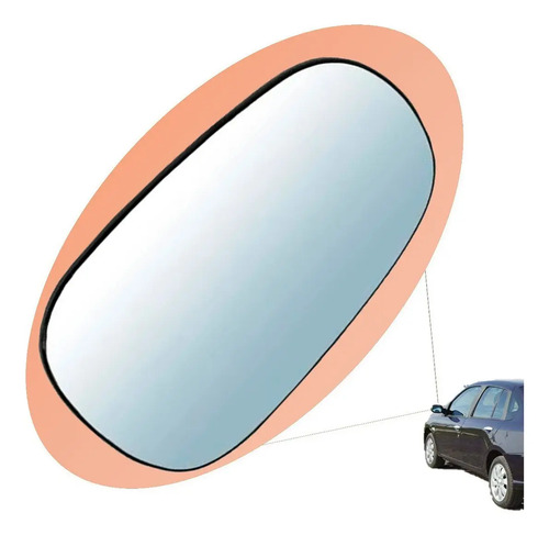 Luna Espejo Vidrio Izquierda Renault Clio Ii