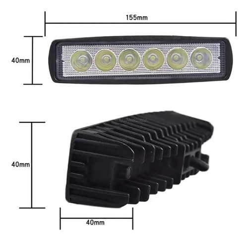 1 Exploradora Led Lineal 6leds 3000lm Transparente - Image 5
