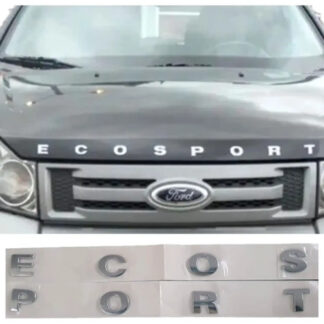 Emblema Letras Capo Ford Ecosport Solo Letras Plateado Plateado