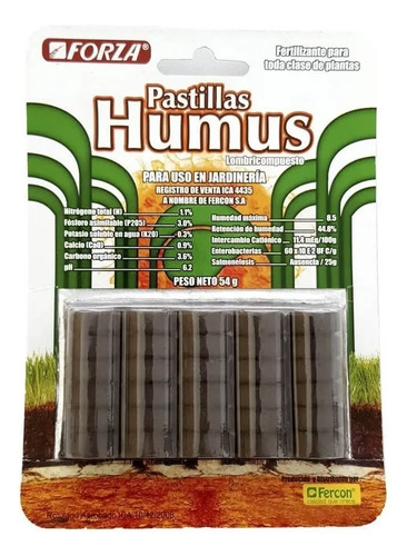 Abono Pastillas Humus X30 Para Plantas Sustrato Fertilizante