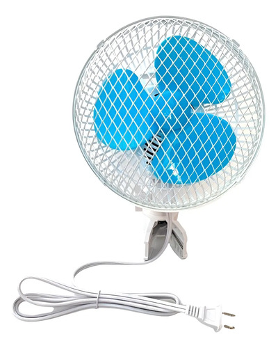 Ventilador Clip Oscilante 2 Velocidades 6 Pulgadas 23 Cm Blanco