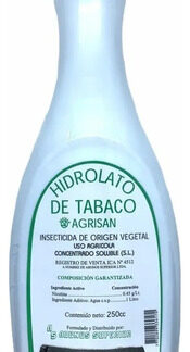 Insecticida Hidrolato De Tabaco 250cc Agrisan