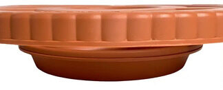 Base Para Materas Plástica 27cm Soporte Diámetro Plato Naranja