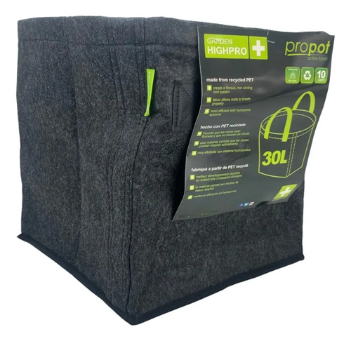 Matera Geotextil 30 Litros Garden Highpro Negro Geotextil - Image 2