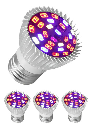 Bombillo Lampara Full Spectrum Luz Crecimiento Cultivo 40w Morado 85 - 265v