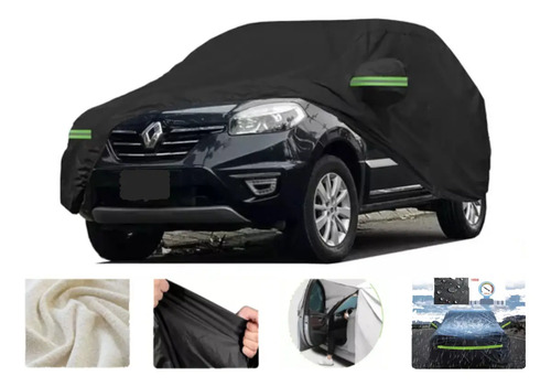 Pijama Para Camioneta En Algodón Impermeable Talla Xxl Negra - Image 3
