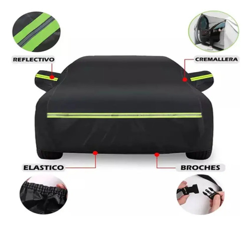 Pijama Para Camioneta En Algodón Impermeable Talla Xxl Negra - Image 4