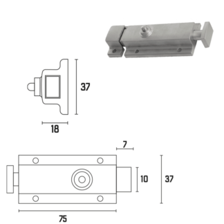 Pin Pasador Puerta R-12/18